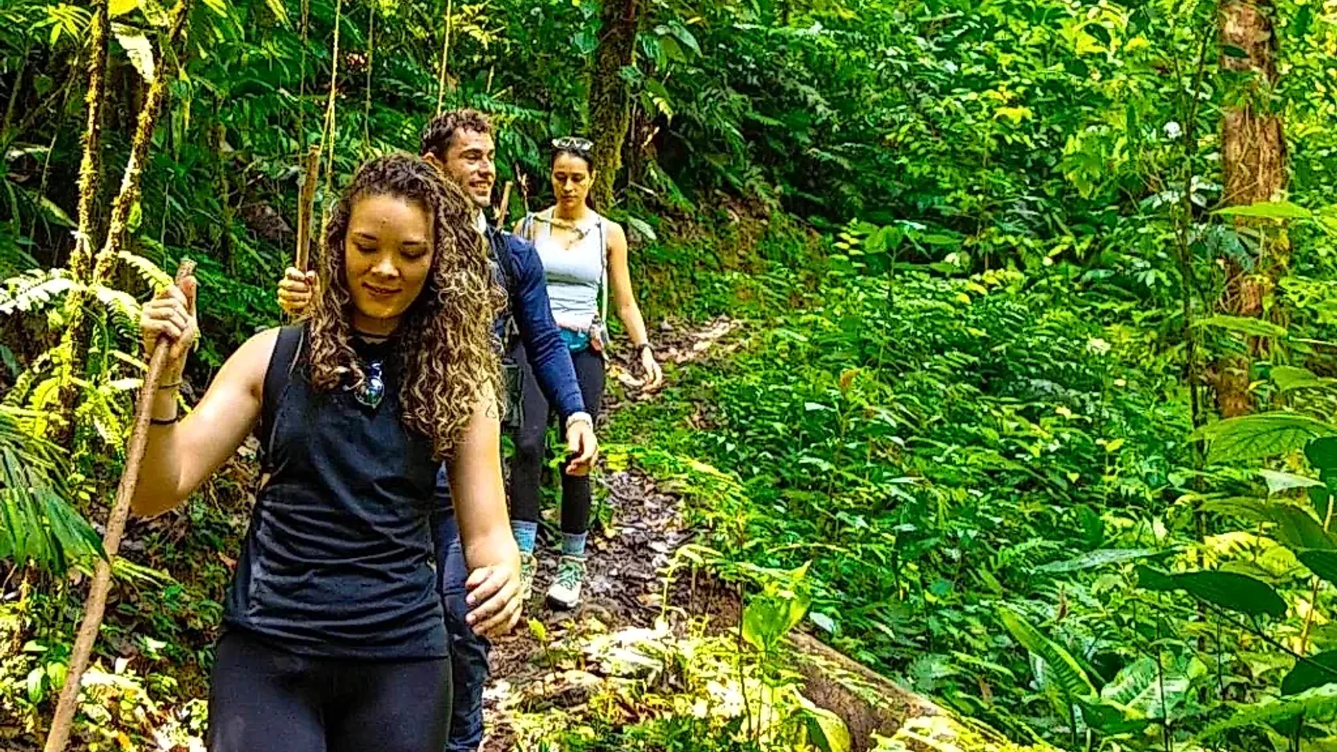 Deep hike through the virgin jungle of La Fortuna discovering natural treasures.