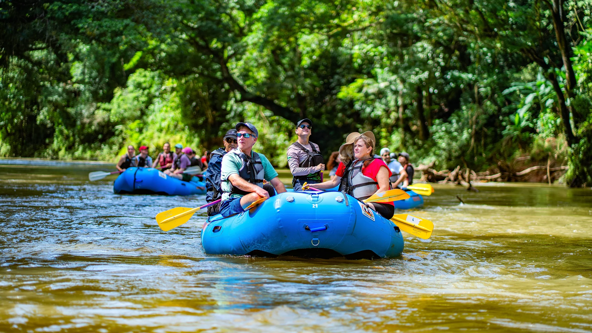 Peaceful navigation down the Peñas Blancas River spotting monkeys and sloths.