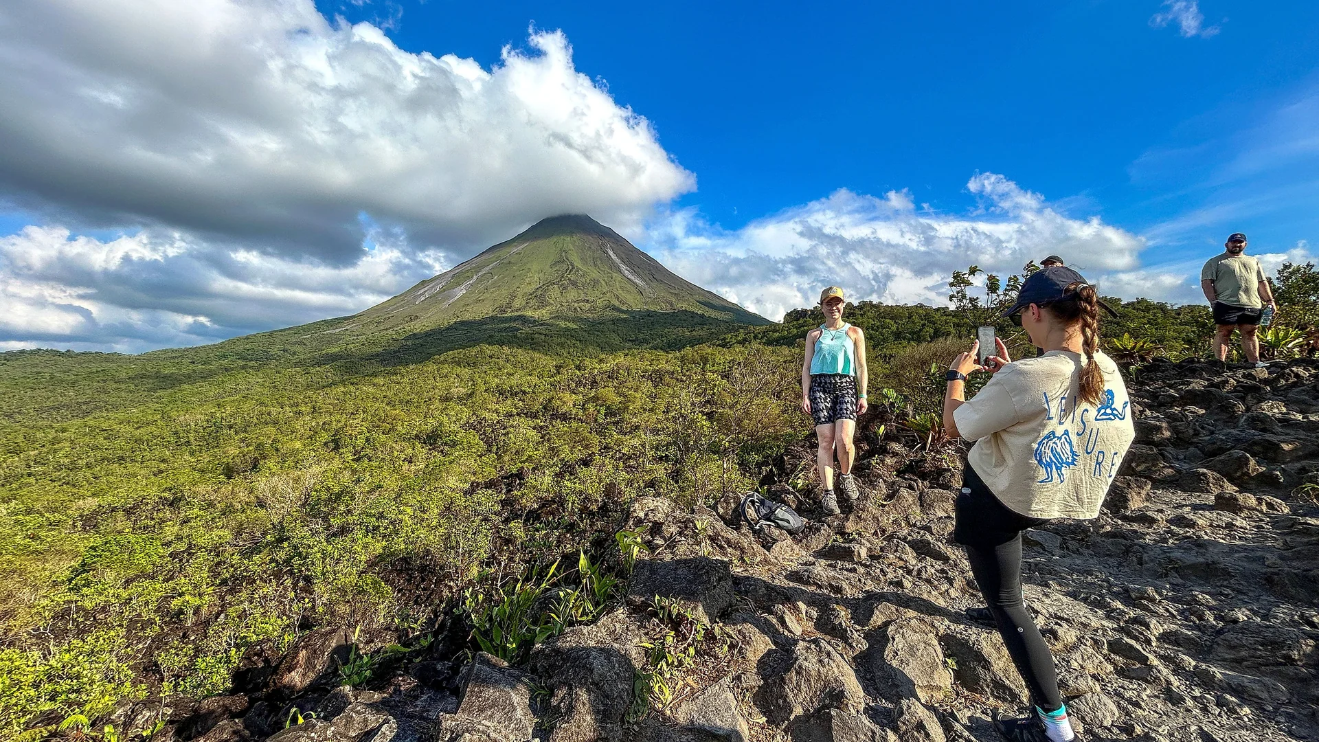 Sunset hike along the lava trails with spectacular views of Lake Arenal.