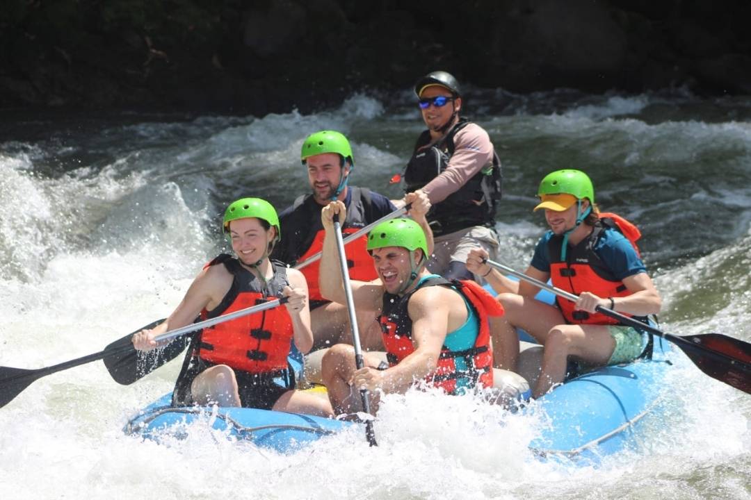 Rafting in river in Costa Rica from Arenal